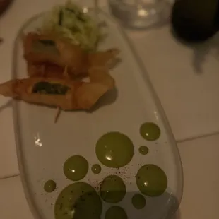a plate of food on a table