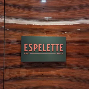 Entrance to the restaurant