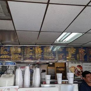 a man sitting at a counter