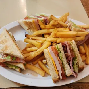 Club Sandwich + Fries
