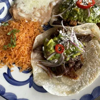 Two Soft Tacos al Parilla