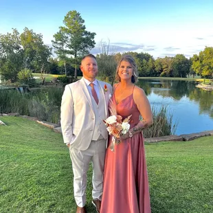 My wife and I attending a friends wedding