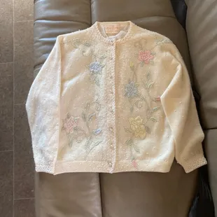 Vintage beaded sweater