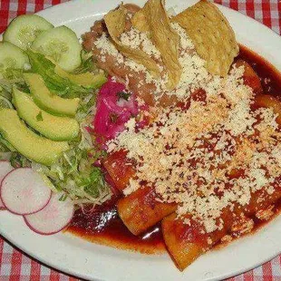 Enchiladas de pollo
