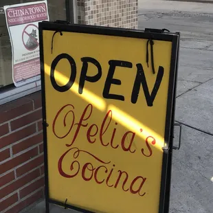 Ofelia is cook, waiter and owner.  Stop in and have some great Mexican food.