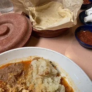 Homemade flour tortillas