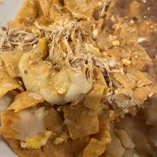 Migas after cheese layer removed