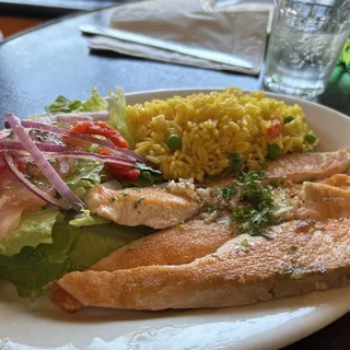 Grilled Salmon Combination Plate