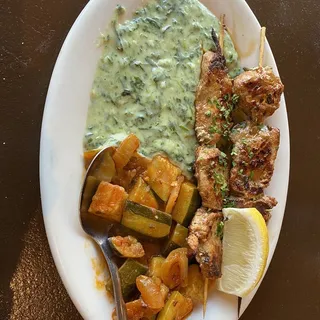 Pinchos Morunos Combination Plate