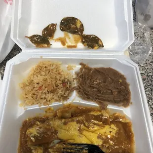 Take out order...this is what I got.  Need I say more. I will NEVER be back.
