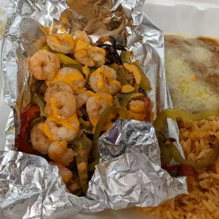 Shrimp Fajitas, $20.99 prior to tax