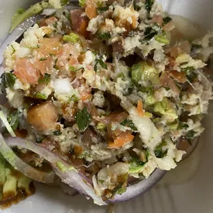 Ceviche de pescado!