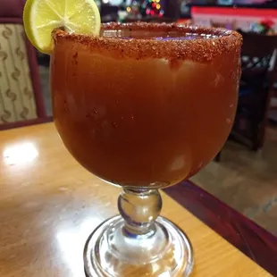 Michelada, made with Modelo. The classic version, simple but perfect.