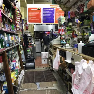 the inside of the store