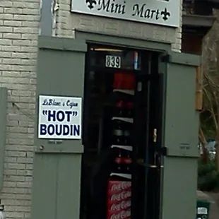 the entrance to the store