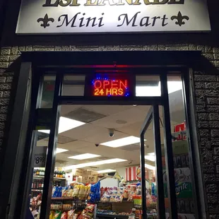 the entrance to the store