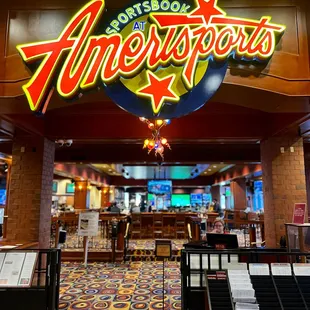 the entrance to the restaurant