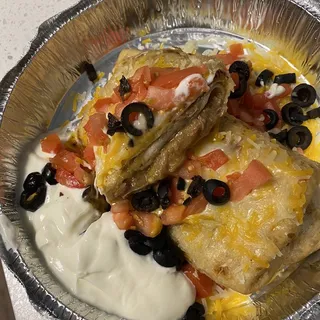 Green Chili Beef Chimichanga