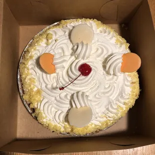 a cake in a box