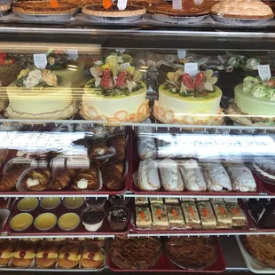a variety of baked goods