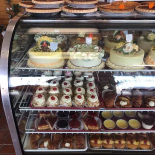 a variety of baked goods