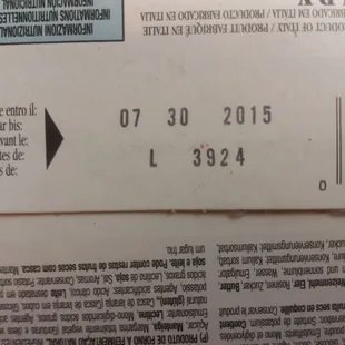 Box of Panettone bread expired by ten plus days.