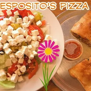 Greek Salad &amp; Stromboli