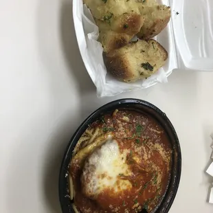 Chicken Parmigiana, Garlic Knots