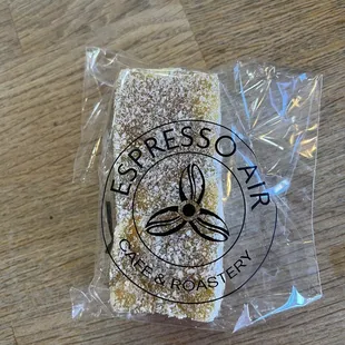 Do not recall the name of this one. It's a lemon gel with what I believe is cashew nuts.  Nutella Homemade Cookie