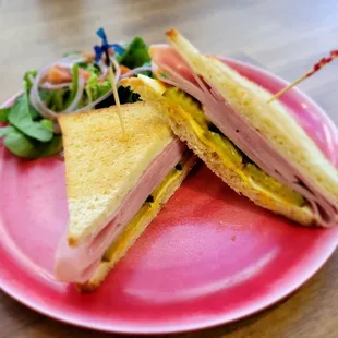 Cuban style sandwich! Very tasteful.