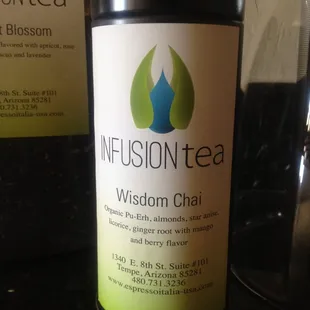 a jar of infusionteaa