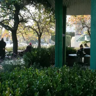 Can you guess what this building was before conversion to a cafe?