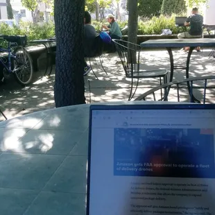 Plenty of sunny or shady seating