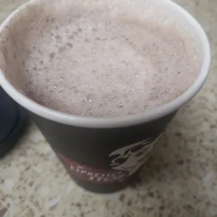 a cup of hot chocolate