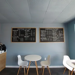 Such a cute little spot - and tons of coffee options!