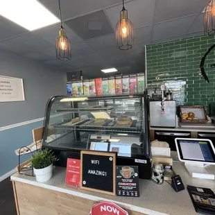 Tea options on display