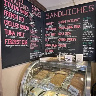 a display of a variety of pastries