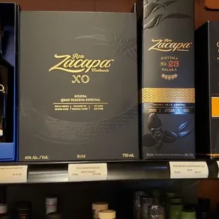 Some top shelf rums.