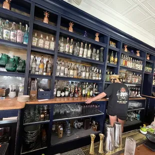 a man behind the bar