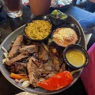 Aracherra ha la plancha, best fajitas hands down in Lewisville!!