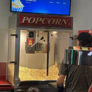Burning popcorn + slow service