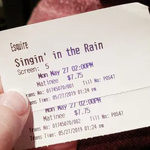 They showed Singin' In The Rain for a few days.