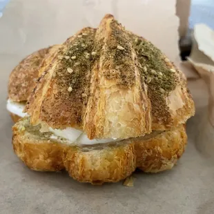 Za&apos;atar croissant sando