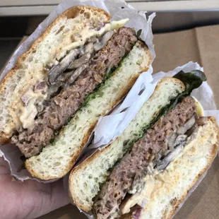 mushroom burger