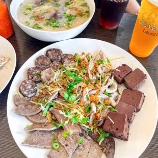 Porridge with pork innards