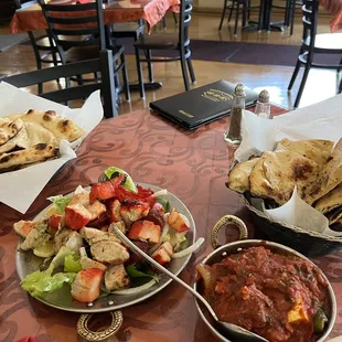 Paneer Khurchan Non-Vegetarian Sampler From The Tandoori Ove Bread Assortment