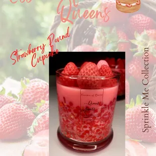 Strawberry Pound
Cupcakes
Sprinkle Me
Collection
Soy Wax with Realistic Sprinkle &amp; Wax Melts
No Soot/ Black Smoke
2 for the price of 1