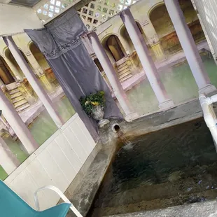 Hot Spring room 5 of 6. Private and lockable. Multiple steps/levels to sit on, but the deepest area is up to my chin.