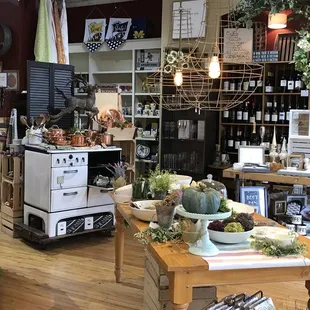 the interior of a store