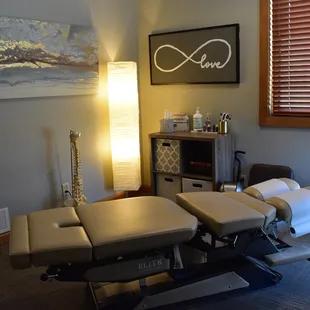 Calm, relaxing, treatment rooms